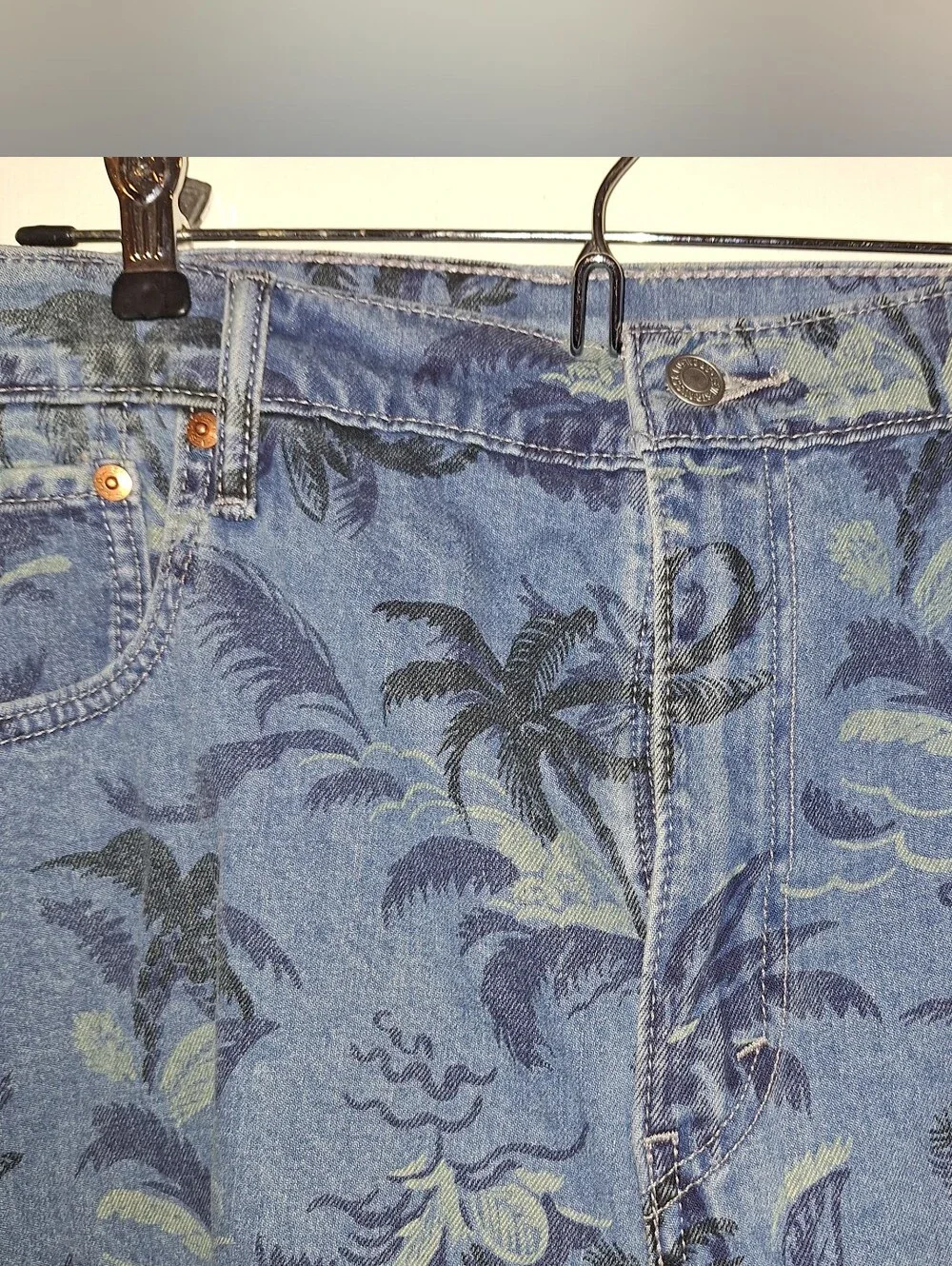 Levi Strauss Denim Shorts~502 Levi's~Limited Edition ~Palm Trees~40